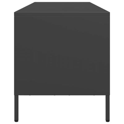 TV-Schrank Schwarz 135x39x43,5 cm Kaltgewalzter Stahl