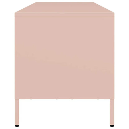 TV-Schrank Rosa 135x39x43,5 cm Kaltgewalzter Stahl