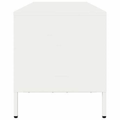 TV-Schrank Weiß 135x39x43,5 cm Kaltgewalzter Stahl