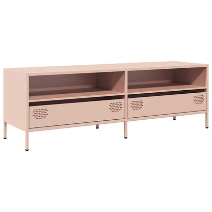 TV-Schrank Rosa 135x39x43,5 cm Kaltgewalzter Stahl