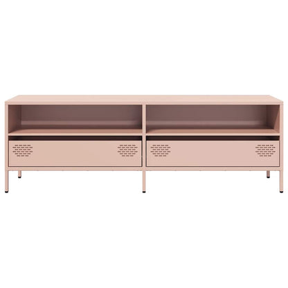 TV-Schrank Rosa 135x39x43,5 cm Kaltgewalzter Stahl