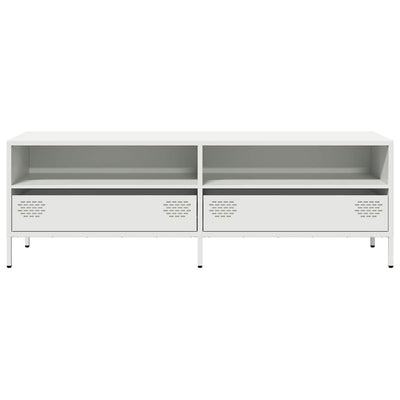 TV-Schrank Weiß 135x39x43,5 cm Kaltgewalzter Stahl