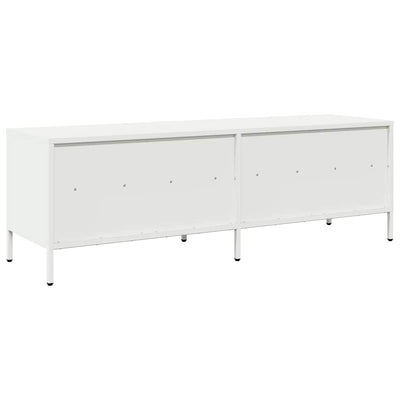 TV-Schrank Weiß 135x39x43,5 cm Kaltgewalzter Stahl