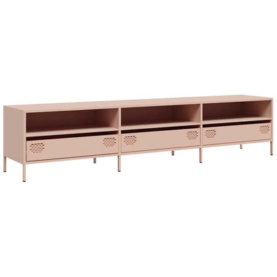 TV-Schrank Rosa 202x39x43,5 cm Kaltgewalzter Stahl