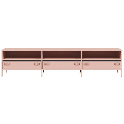 TV-Schrank Rosa 202x39x43,5 cm Kaltgewalzter Stahl