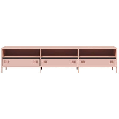 TV-Schrank Rosa 202x39x43,5 cm Kaltgewalzter Stahl