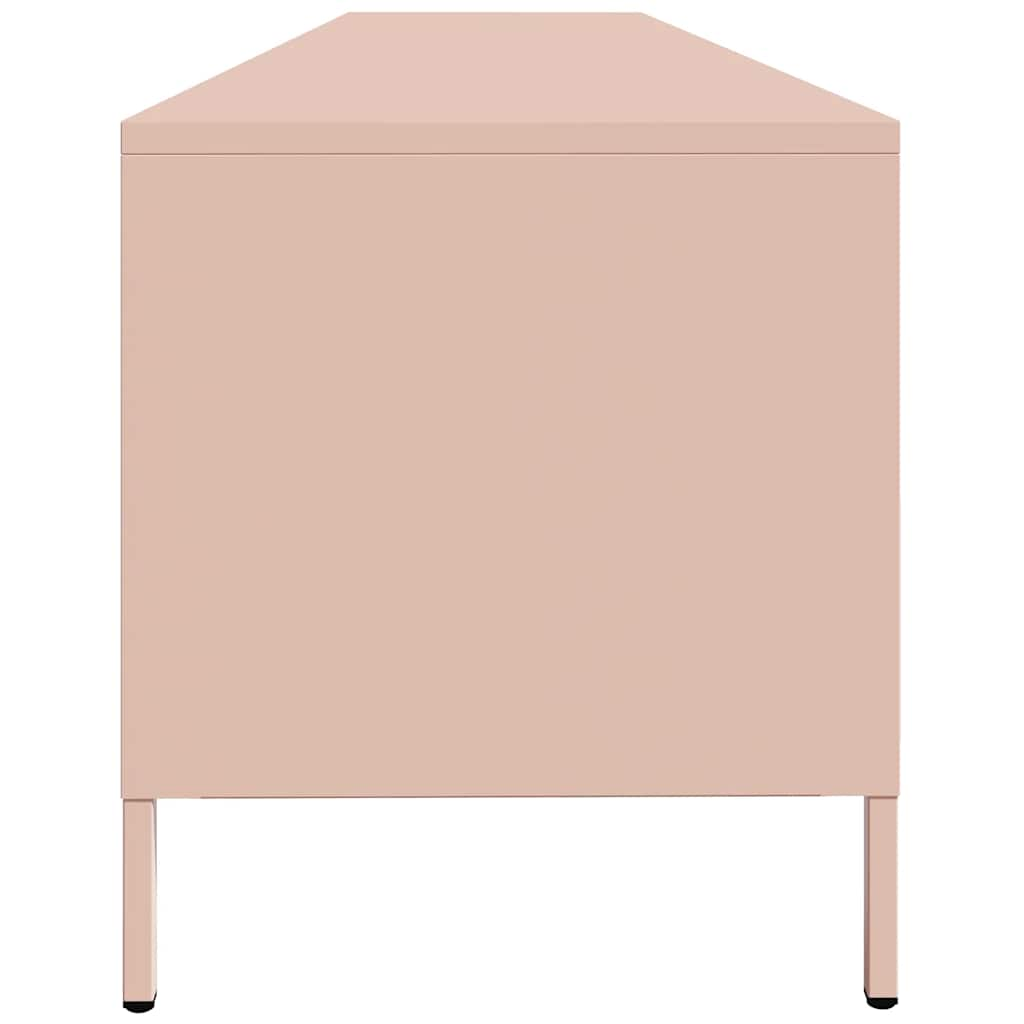 TV-Schrank Rosa 202x39x43,5 cm Kaltgewalzter Stahl