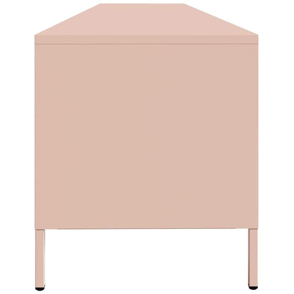 TV-Schrank Rosa 202x39x43,5 cm Kaltgewalzter Stahl