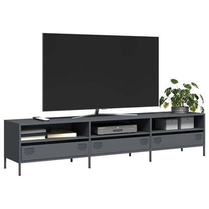 TV-Schrank Anthrazit 202x39x43,5 cm Kaltgewalzter Stahl