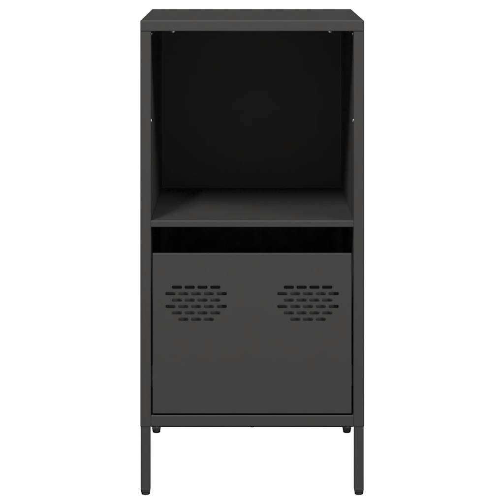 Sideboard Schwarz 35x39x73,5 cm Kaltgewalzter Stahl