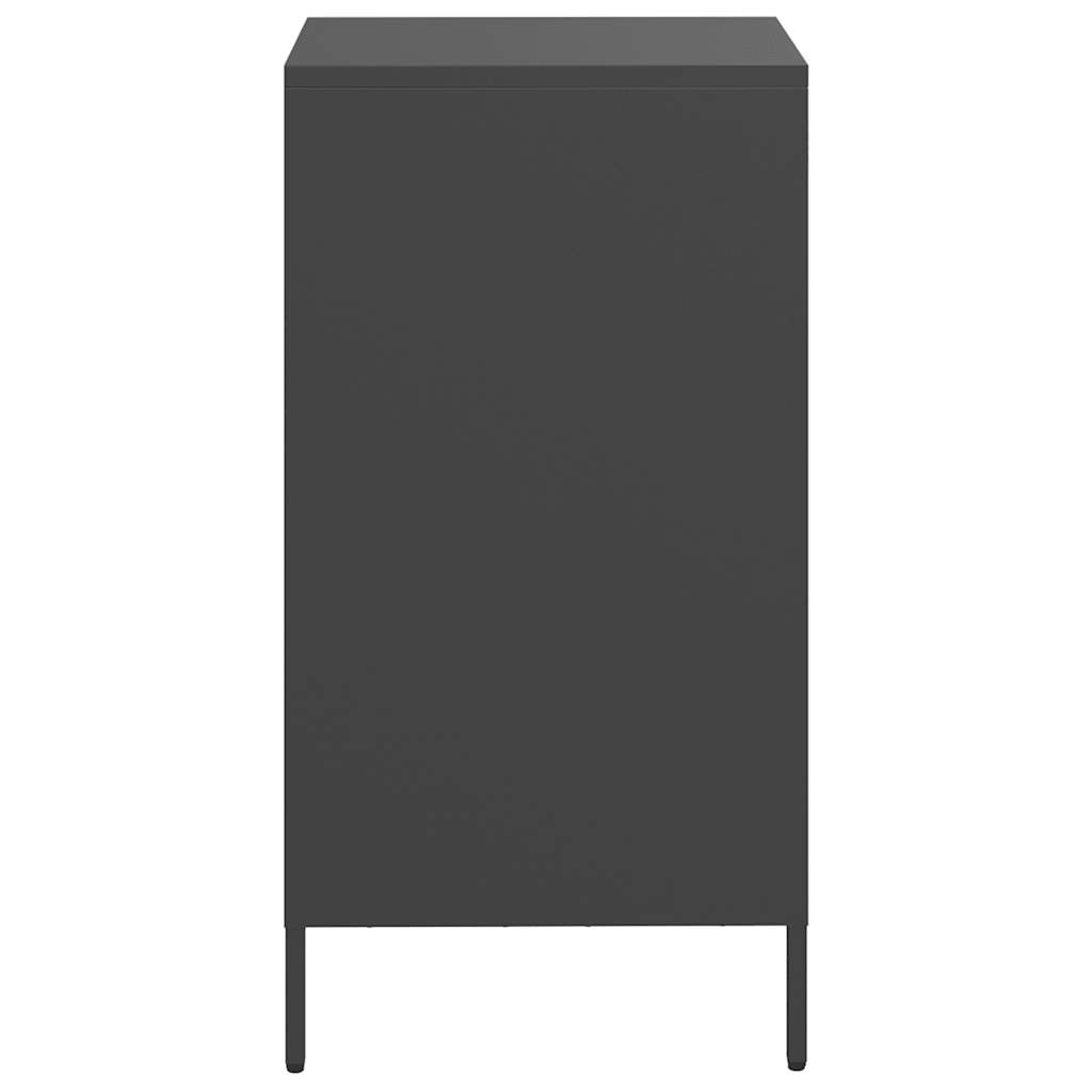 Sideboard Schwarz 35x39x73,5 cm Kaltgewalzter Stahl