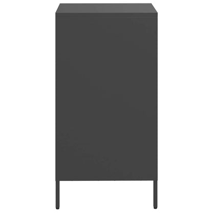 Sideboard Schwarz 35x39x73,5 cm Kaltgewalzter Stahl