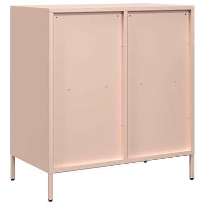 Sideboard Rosa 68x39x73,5 cm Kaltgewalzter Stahl