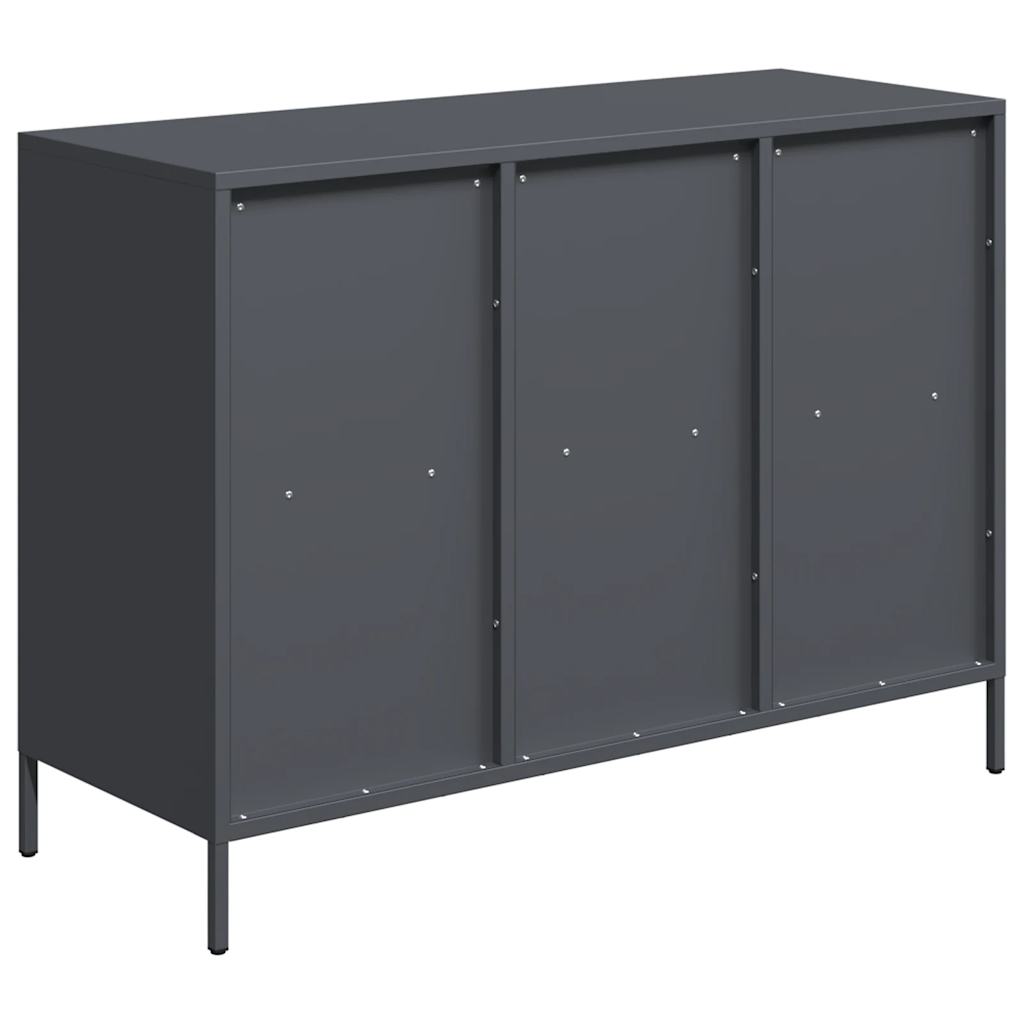 Sideboard Anthrazit 101,5x39x73,5 cm Kaltgewalzter Stahl