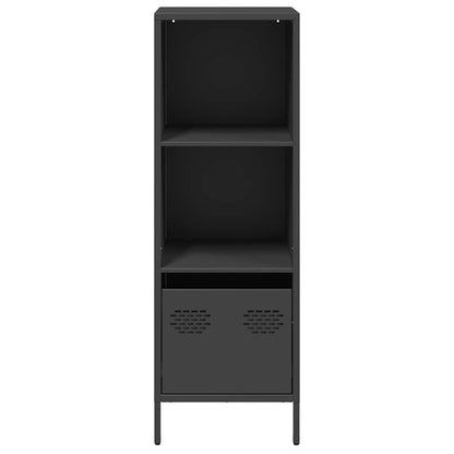 Highboard Schwarz 35x39x103,5 cm Stahl