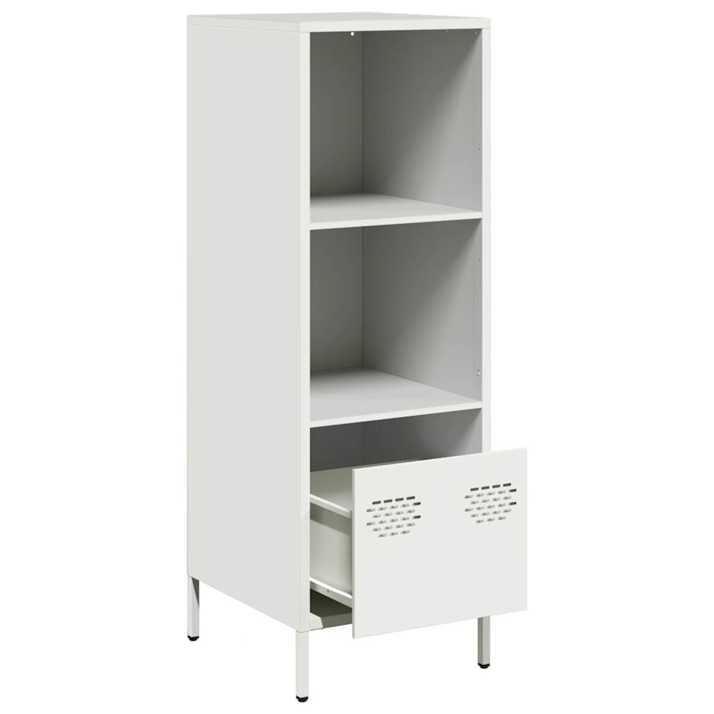 Highboard Weiß 35x39x103,5 cm Stahl