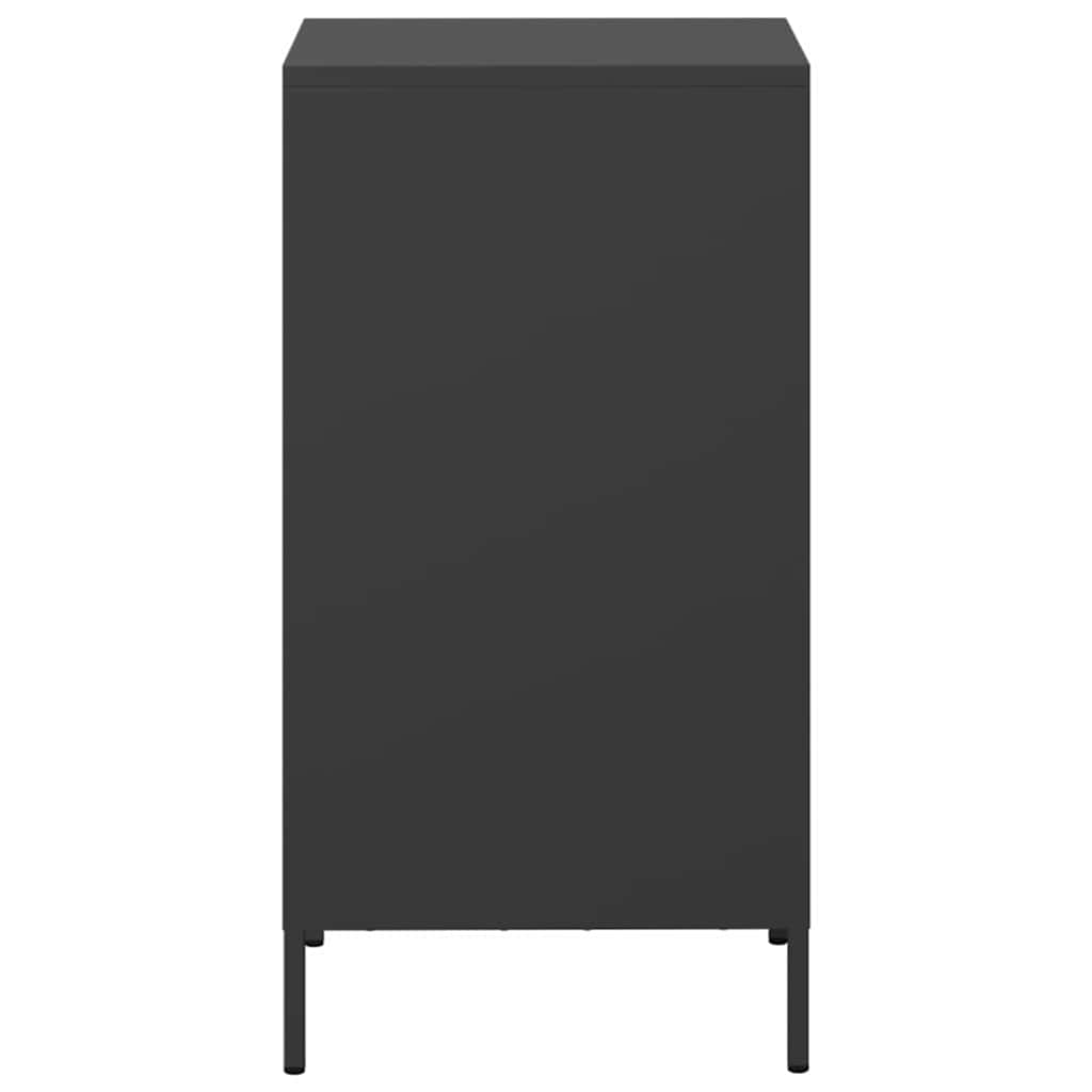 Sideboard Schwarz 35x39x73,5 cm Kaltgewalzter Stahl