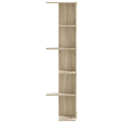 Wand-Eckregal Sonoma-Eiche 36,5x36,5x140 cm Holzwerkstoff