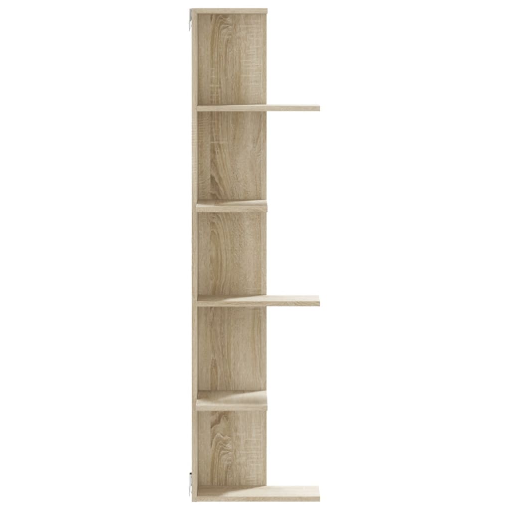 Wand-Eckregal Sonoma-Eiche 36,5x36,5x140 cm Holzwerkstoff