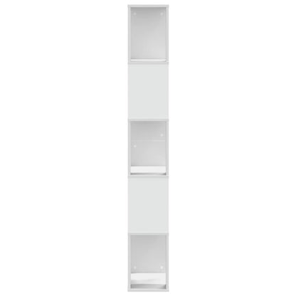 Bücherregal 5 Böden Weiß 45x23,5x162,5 cm Holzwerkstoff