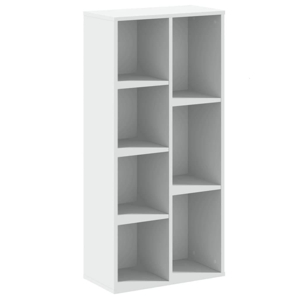 Bücherregal Weiß 50x25x105 cm Holzwerkstoff