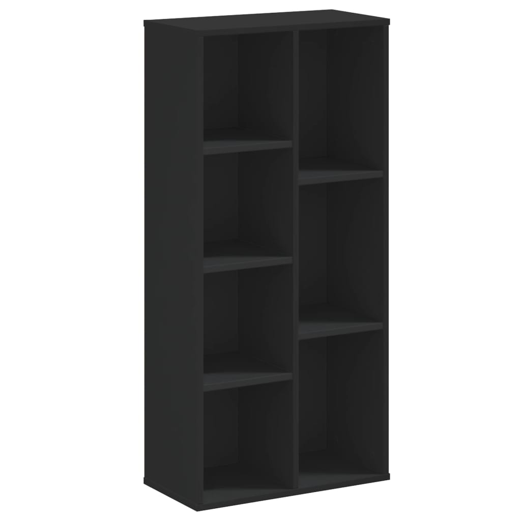 Bücherregal Schwarz 50x25x105 cm Holzwerkstoff