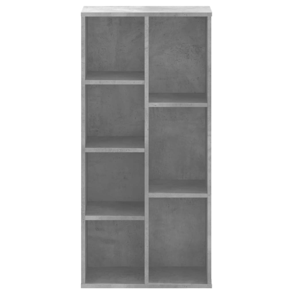 Bücherregal Betongrau 50x25x105 cm Holzwerkstoff