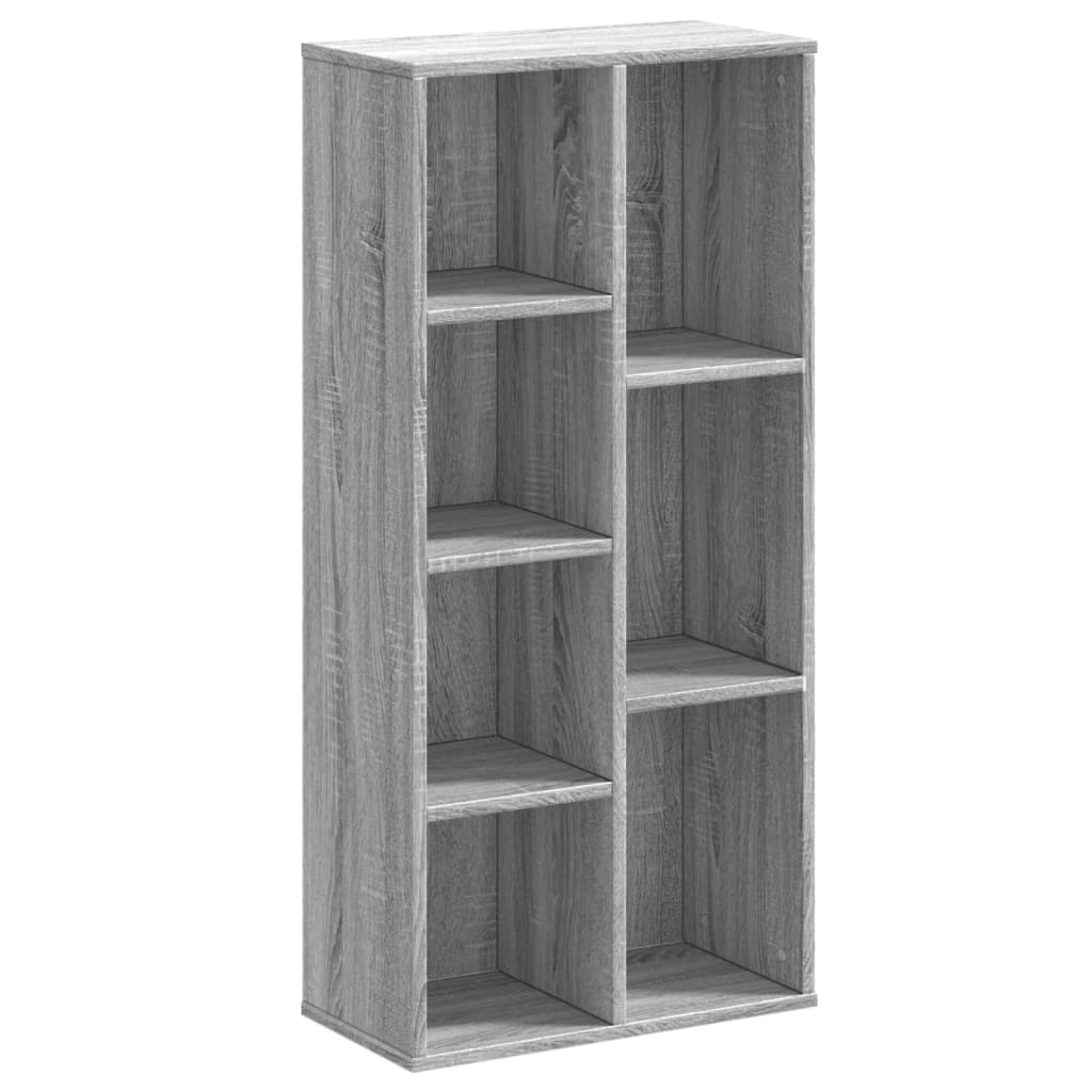 Bücherregal Grau Sonoma 50x25x105 cm Holzwerkstoff