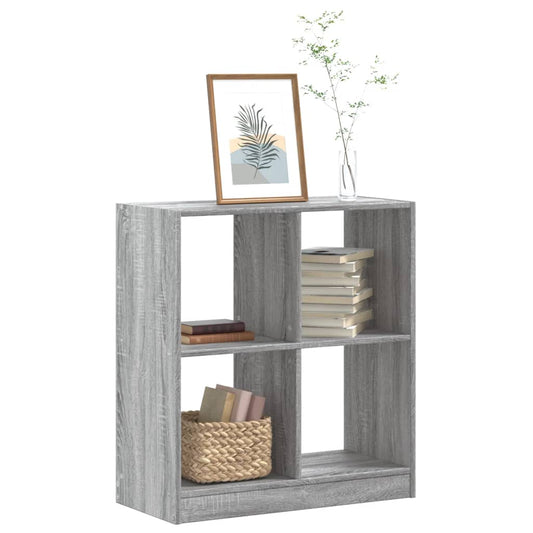 Bücherregal Grau Sonoma 68,5x32x75 cm Holzwerkstoff