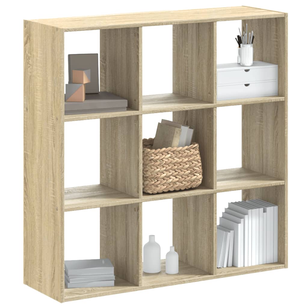 Bücherregal Sonoma-Eiche 102x32x102 cm Holzwerkstoff