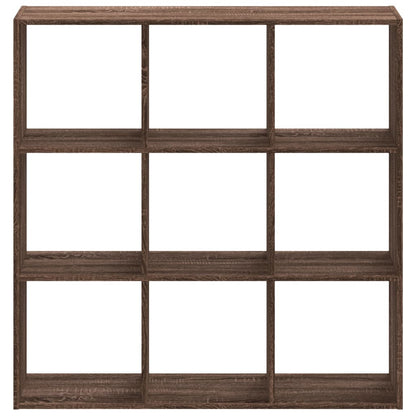 Bücherregal Braun Eichen-Optik 102x32x102 cm Holzwerkstoff