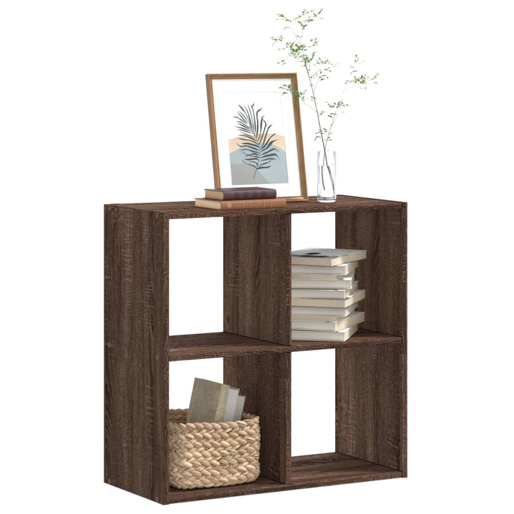 Bücherregal Braun Eichen-Optik 68,5x32x68,5 cm Holzwerkstoff