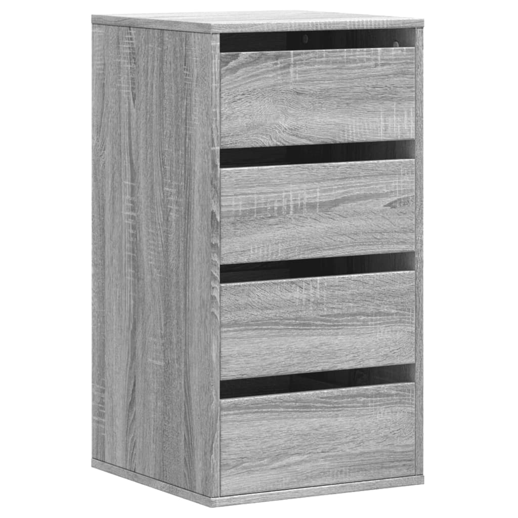 Kommode Grau Sonoma 40x41x76 cm Holzwerkstoff