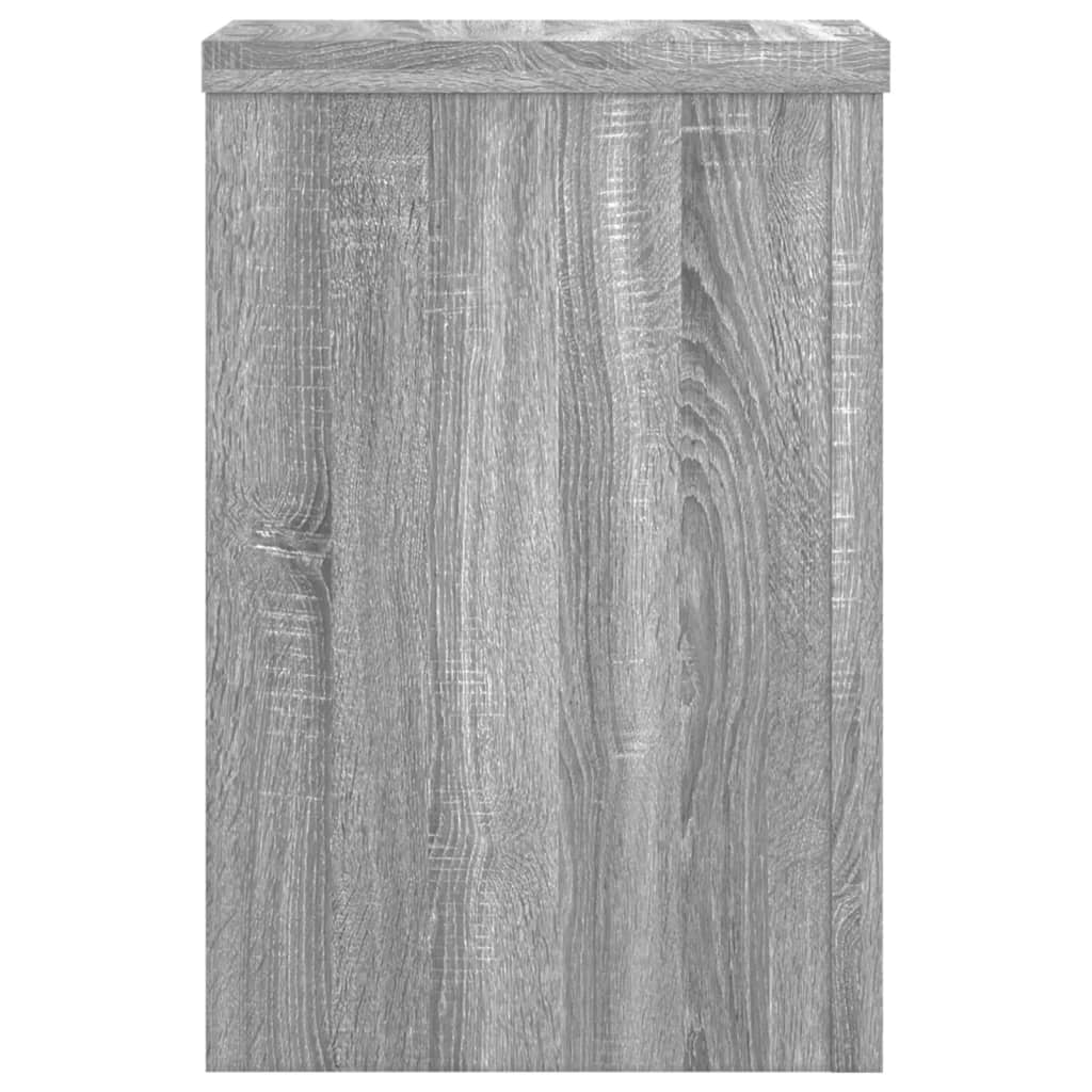 Pflanzenständer 2 Stk. Grau Sonoma 25x25x35 cm Holzwerkstoff