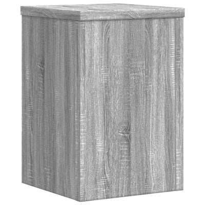 Pflanzenständer 2 Stk. Grau Sonoma 25x25x35 cm Holzwerkstoff