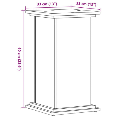 Pflanzenständer Altholz-Optik 33x33x60 cm Holzwerkstoff