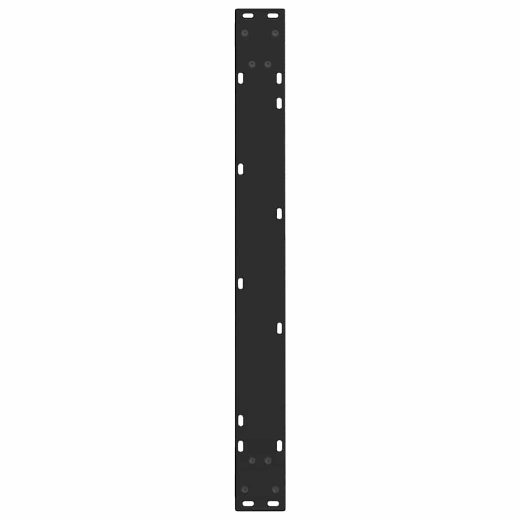 Esstischbeine V-Form 2 Stück Schwarz 80x(72-73,3) cm Stahl