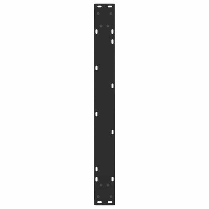 Esstischbeine V-Form 2 Stück Schwarz 80x(72-73,3) cm Stahl