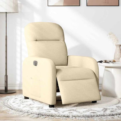 Relaxsessel Elektrisch Creme Stoff