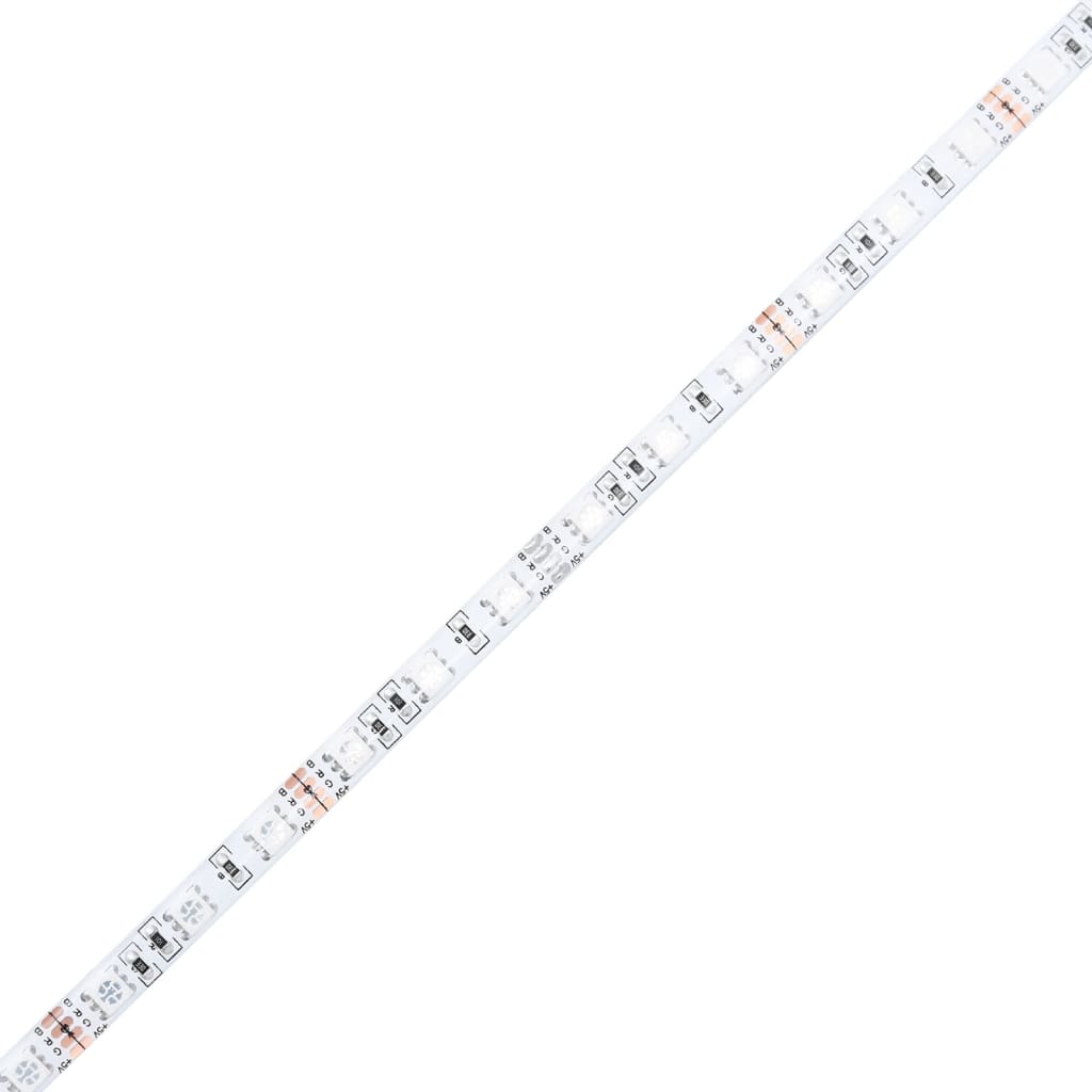 Nachttische mit LED-Leuchten 2 Stk. Grau Sonoma Holzwerkstoff