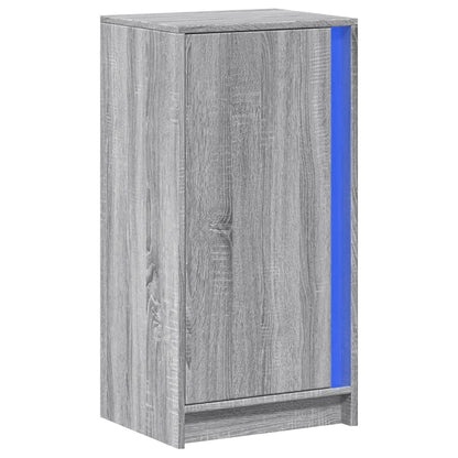 LED-Sideboard Grau Sonoma 42,5x34x85 cm Holzwerkstoff