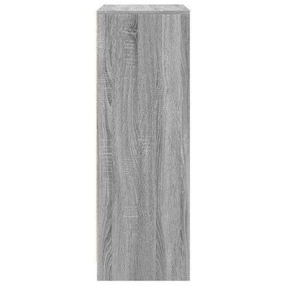 LED-Sideboard Grau Sonoma 77x34x100 cm Holzwerkstoff