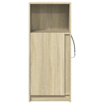 LED-Sideboard Sonoma-Eiche 42,5x34x100 cm Holzwerkstoff