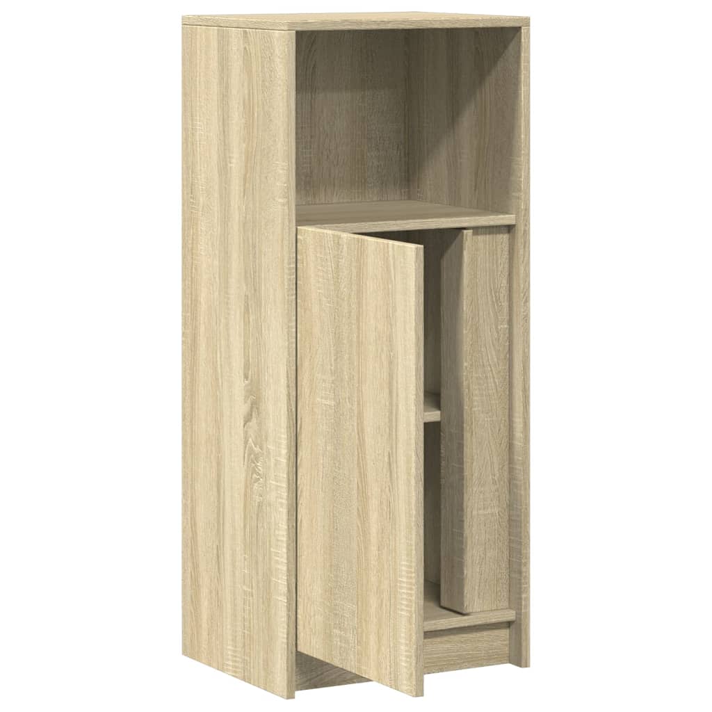 LED-Sideboard Sonoma-Eiche 42,5x34x100 cm Holzwerkstoff