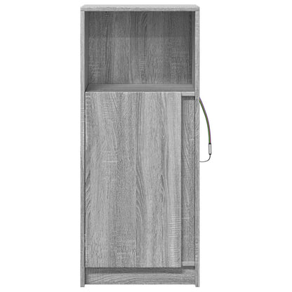 LED-Sideboard Grau Sonoma 42,5x34x100 cm Holzwerkstoff