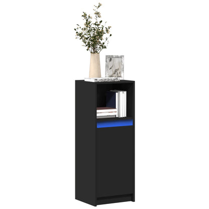 LED-Sideboard Schwarz 38x34x100 cm Holzwerkstoff