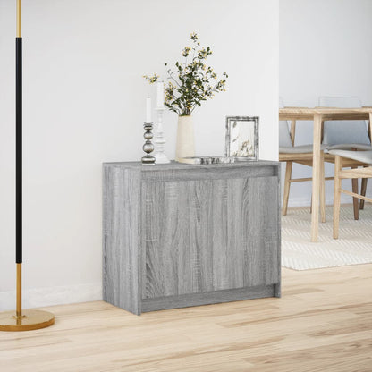 LED-Sideboard Grau Sonoma 72x34x61 cm Holzwerkstoff