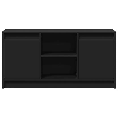 TV-Schrank mit LED-Beleuchtung Schwarz 100x34x50 cm