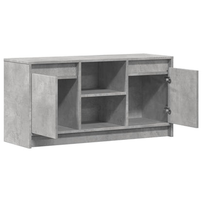 TV-Schrank mit LED-Beleuchtung Betongrau 100x34x50 cm