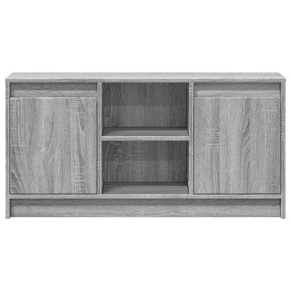 TV-Schrank mit LED-Beleuchtung Grau Sonoma 100x34x50 cm